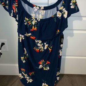 Ardene blue off the shoulder dress
